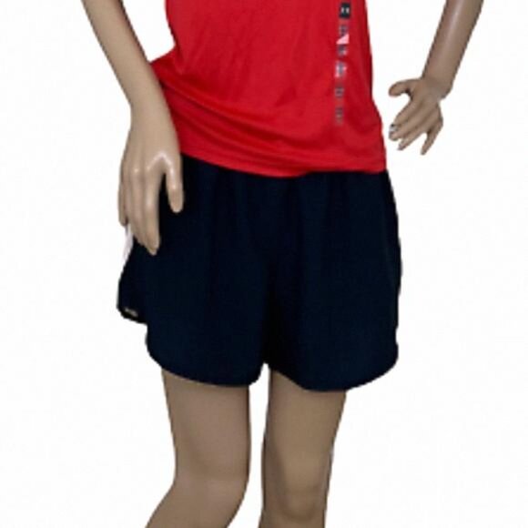 🌹MEGA SALE🌹 Under Armour Stride Shorts Black 022 1290872 Womens Polyester - Picture 1 of 10